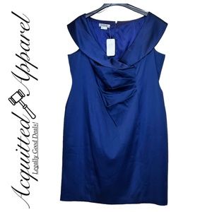 Kay Unger Formal Sleeveless Sapphire Dress NWT Plus Size RARE